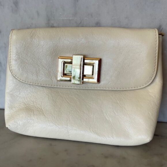 ROWALLAN Crossbody/Clutch Leather Off White - Picture 5 of 15